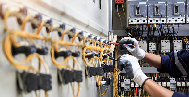 Professional Electrician technician working in Fairfield University, CT